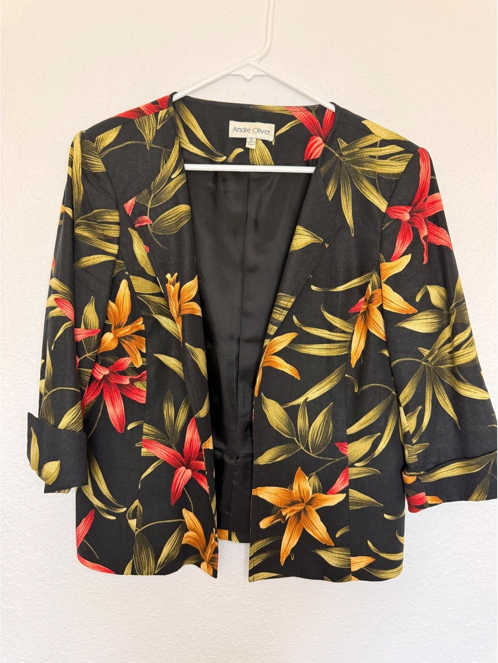 André Oliver Women's Floral Blazer Size 12